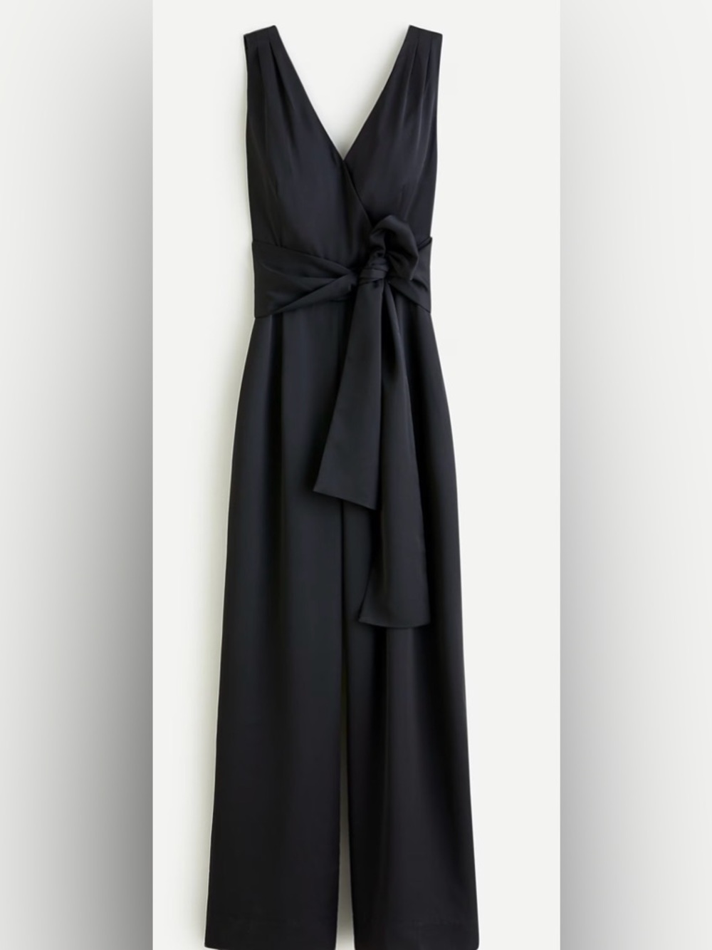 J Crew Wide-leg V-neck jumpsuit navy size 0